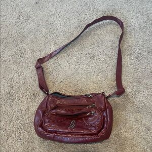 Elegant Burgundy Shoulder Bag